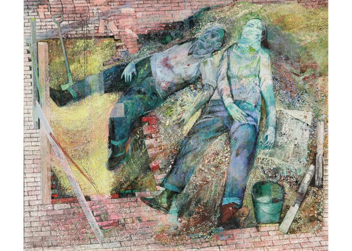 Richard Wilt | Sleeping Men and Excavation, 1950